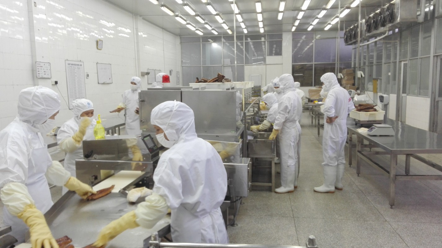 长乐聚泉烤鳗包装车间