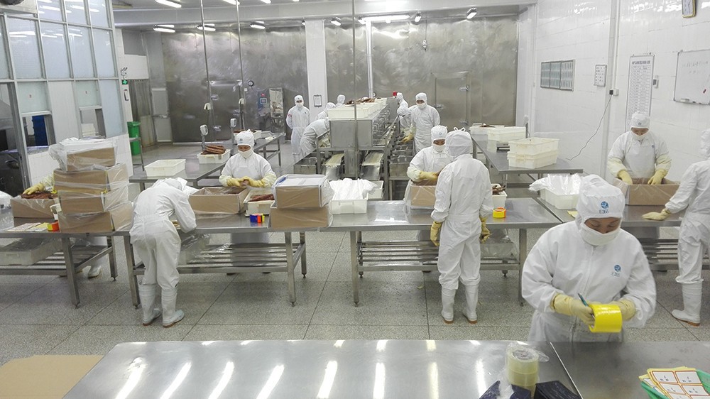 长乐聚泉烤鳗包装车间